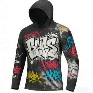 Camisa de Pesca con Capucha, Protección UV, Secado Rápido, Transpirable, Personalizable, Manga Larga, Corte Ajustado, Ropa de Pesca para Pescadores - Product Image 2