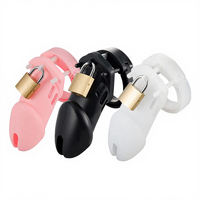 Cage de chasteté en silicone pour homme BUYBOOS, verrouillage du pénis, jouet pour adultes BDSM avec retenue urétrale