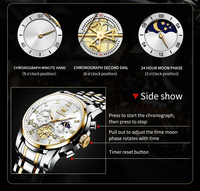 Montres de marque OEM ODM en acier inoxydable Montre de luxe pour hommes Usine horlogère de Shenzhen