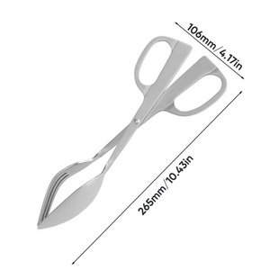 Heavy Duty Stainless Steel Food <b>Tongs</b> Thickened Metal Kitchen Scissor <b>Tongs</b> for BBQ Grilling Bread Buffet <b>Serving</b> Utensils - Product Image 5