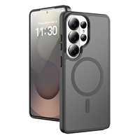 Nouvelle conception Coque de téléphone portable en TPU souple et PC rigide pour Samsung S26 ultra Mat Charge magnétique sans fil Coque de téléphone S25 Coque de protection