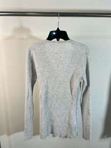 <span class=keywords><strong>Blusa</strong></span> <span class=keywords><strong>de</strong></span> suéter con cuello en V cruzado <span class=keywords><strong>de</strong></span> estilo <span class=keywords><strong>de</strong></span> otoño para mujer elegante <span class=keywords><strong>de</strong></span> manga larga y cintura ajustada con técnica <span class=keywords><strong>de</strong></span> punto plano - Product Image 2