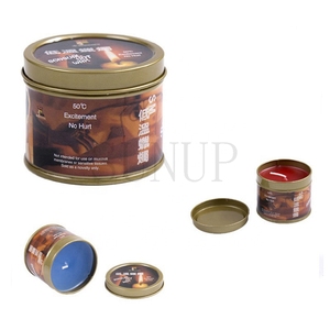 Caja Personalizada Gratis - Juegos Eróticos para Adultos BDSM, Vela Erótica de Cera Caliente, <span class=keywords><strong>Velas</strong></span> de Masaje de Baja Temperatura con Lata Metálica - Product Image 4