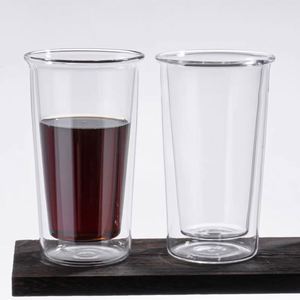 Tasse à café à double paroi en verre borosilicate de qualité alimentaire, résistante à la chaleur, isolante, transparente, pour Americano glacé, latte, usage domestique - Product Image 4