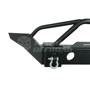 Pare-chocs avant en acier tout-terrain pour <span class=keywords><strong>Jeep</strong></span> <span class=keywords><strong>Wrangler</strong></span> JK 2007-2017 2/4 portes <span class=keywords><strong>sans</strong></span> feux LED, plaque de treuil, anneau en D - Product Image 4