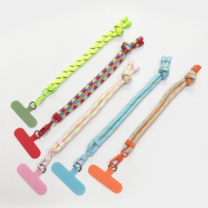 Custom OEM Logo Hand Lanyard Patch Strap Tab Polyester Mobile Phone Hanging Rope for Promotional Purposes