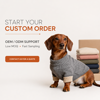 Pull pour chien personnalisé en tricot doux à carreaux, col roulé, 8 couleurs, chaud pour l'hiver, écologique, vêtements de Noël personnalisés pour animaux de compagnie