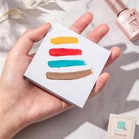 50 palettes jetables en papier pour teinture d'ongles, plateaux de mélange de vernis à ongles, présentoirs en papier imperméables