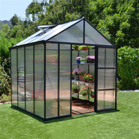 Kit de serre de jardin écologique cadre métallique facile à assembler cour aménagement paysager pression naturelle cour serre maison