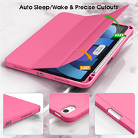 Nouvelle coque de tablette intelligente en cuir TPU à triple pliage pour iPad Air6 11/13 pouces Housses de protection pour iPad Pro 2024