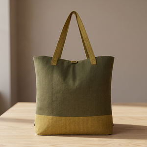 MAC Canvas Tote <b>Bag</b> with Custom Heat Transfer Printing Large Size Snap Closure Shoulder Length Cotton Handles - Product Image 2
