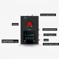 Detector de cámara antirfisgones K92, escáner IR, Detector GPS, antiseguimiento, antiespía, para viaje, Hotel