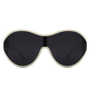 Gwyneth - Lunettes de soleil ovales surdimensionnées rétro, rondes et incurvées, tendance - Product Image 6