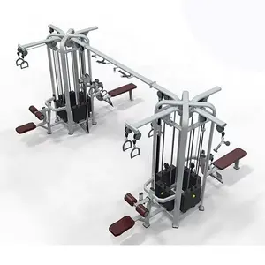 Tugas berat kebugaran kualitas tinggi Multi hutan 8 perlengkapan stasiun peralatan Gym mesin kekuatan 8 stasiun Multi hutan Gym