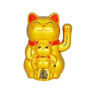 <span class=keywords><strong>Pas</strong></span> <span class=keywords><strong>cher</strong></span> 2 pouces ABS décoration de voiture chat chanceux solaire alimenté automatique main secouant <span class=keywords><strong>Maneki</strong></span> <span class=keywords><strong>Neko</strong></span> solaire décoration de la maison chat de fortune - Product Image 6