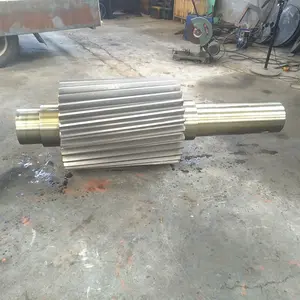 Oem Large Size High Precision Forged Steel Ball Mill Rotary Kiln Drive Long Pinion Shaft