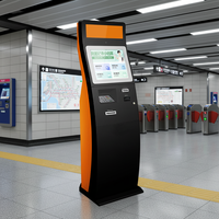 Kios Dispenser Gelang RFID Layanan Mandiri dengan Pengenal Wajah, Pilihan Penyimpanan 32-128GB, untuk Check-In Acara/Taman, Merek Hunghui, SDK