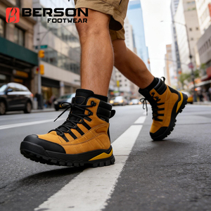 Scarpe da Trekking Unisex Impermeabili in Pelle Scamosciata PU, Antiscivolo, Ammortizzanti, per Tutte le Stagioni - Product Image 1