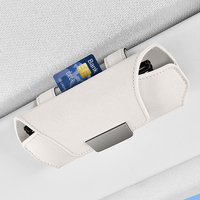 Étui de rangement pour lunettes de soleil en daim importé durable avec fermeture magnétique, boîte à clip pour lunettes adaptée aux modèles Ford, Toyota, Honda, VW