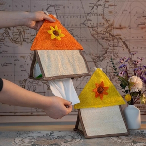 Boîte à mouchoirs décorative en papier pour le bureau et la maison, boîte à mouchoirs en loofah - Product Image 6