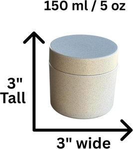Envases Cosméticos Biodegradables y Reciclables de Paja de Trigo 100%, Tarro para Crema con Pulverizador, Impresión Serigrafiada, Color Rosa, 2oz 3oz 8oz, 100 Unidades - Product Image 5