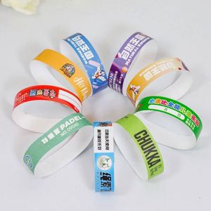 Bracelet en papier DuPont personnalisé pour événements, festivals de musique, billets d'entrée, identification jetable au poignet - Product Image 2