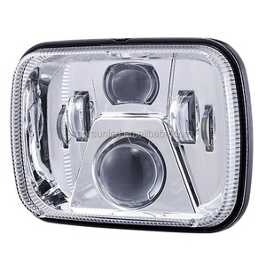 Faro LED de 5x7 7x6 Pulgadas para <span class=keywords><strong>Ford</strong></span> <span class=keywords><strong>Bronco</strong></span> 1979-1986, Piezas de Luz LED de 12v para Econoline E150/E250/E350/E450 1985-2013 - Product Image 3