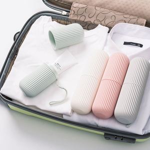 Toothbrush <b>Holder</b> Travel Toothbrush Case <b>Toothpaste</b> Toothbrush Storage Containers Portable Mouthwash Cup Carrier - Product Image 4