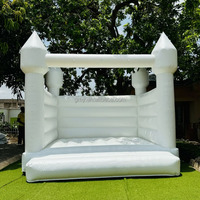 Château gonflable bleu 13x13 Moonwalk Hpfburg avec trampoline et zones de saut