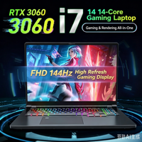Nouvel ordinateur portable de 16 pouces, Intel Core I7 I9 13e génération, DDR5 32 Go de RAM, 1 To SSD, RTX 3060, 144 Hz, clavier anglais, ordinateur portable de jeu, prise UK/US