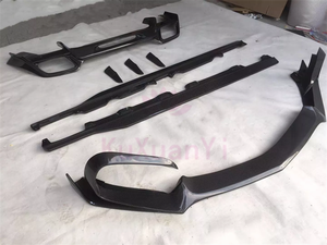 Kit de carrosserie en Fiber de carbone de Style R pour Benz AMG GTS, lèvre avant, jupes latérales de diffuseur arrière - Product Image 2