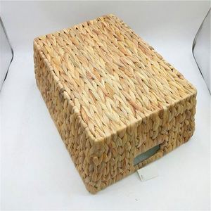 Cesto portaoggetti da 60L, Cesto di vimini per fiori, Cesto rosso in rattan, Cesto portaoggetti per cameretta, Cesto porta asciugamani da piscina, Cesti vuoti per frutta, Cesti, Cesto stile Luftwaffe - Product Image 2
