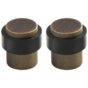 DOOROOM <span class=keywords><strong>Butée</strong></span> <span class=keywords><strong>de</strong></span> <span class=keywords><strong>porte</strong></span> moderne en laiton avec base antidérapante, réglable, installation facile <span class=keywords><strong>pour</strong></span> usage intérieur/extérieur, hôtels, cuisine, salon - Product Image 3