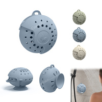 Support de tablette de douche en silicone souple avec ventouse et boucle de suspension supérieure pour installation murale plate ou suspendue