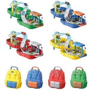 DIY Puzzle Puzzle Ingénierie Pompiers Police Voiture Racing Set <span class=keywords><strong>Parking</strong></span> Lot Sacs à dos Jouets éducatifs Pretend Play Toys - Product Image 2