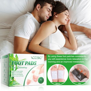 VCGSIG 100% 천연 30개입 딥 클렌징 대나무 디톡스 풋 패치 스트레스 완화 및 숙면 - Product Image 3