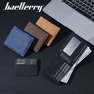 กระเป๋าสตางค์ทรงบางสำหรับผู้ชายแบรนด์ BaeLlerry สีดำ ช่องใส่บัตรหลายช่อง น้ำหนักเบา ทนทานต่อการใช้งานทุกวัน - Product Image 3