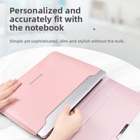 Housse pour ordinateur portable en cuir PU, sacoche pour ordinateur portable en similicuir, support pour ordinateur portable de 15 à 16 pouces, étui de protection pour cadeau