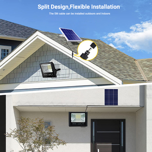 1000 wát LED năng lượng mặt trời ánh sáng cao sáng lũ ánh sáng ngoài trời không thấm nước Spotlight vườn tường Đèn năng lượng mặt trời bóng đèn với điều khiển từ xa - Product Image 4