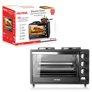 <span class=keywords><strong>Horno</strong></span> <span class=keywords><strong>El</strong></span>éctrico AKANE de 1500W y 30L de Gran Capacidad con Niveles de Calentamiento Ajustables, Temporizador Gratuito y Puerta de Vidrio para Uso Doméstico - Product Image 5
