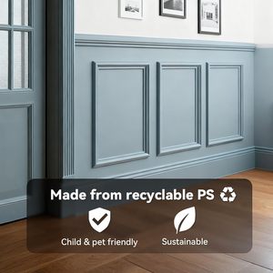 Moulure murale flexible en <span class=keywords><strong>PVC</strong></span> <span class=keywords><strong>de</strong></span> 9,8 pieds, auto-adhésive, à peler et coller, pour cadre <span class=keywords><strong>de</strong></span> chaise et décoration <span class=keywords><strong>de</strong></span> miroir mural à domicile - Product Image 4