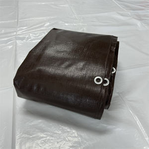 Technique tissée de style simple enduite de <span class=keywords><strong>bâche</strong></span> de PE de tissu de sac de <span class=keywords><strong>bateau</strong></span> brun imperméable pour le but de doublure - Product Image 6