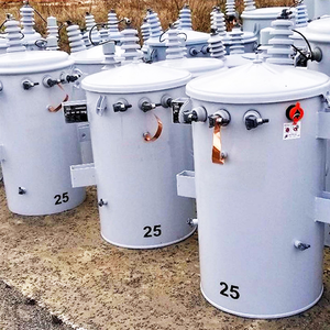 गुणवत्ता आश्वासन 60Hz 23kV 230V / 460V 50kVA तेल डूबे तांबा एकल चरण पोल घुड़सवार ट्रांसफार्मर - Product Image 4