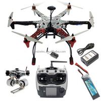 Moteur sans balais 1000KV 30A ESC KK F550 Kit d'avion UAV à six axes T8F8 contrôleur de vol avec récepteur R8EF pour avion de bricolage