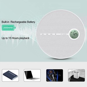 Có thể sạc lại Bluetooth <span class=keywords><strong>CD</strong></span> <span class=keywords><strong>Player</strong></span> (Hot Bán) nhỏ gọn âm nhạc <span class=keywords><strong>CD</strong></span> máy nghe nhạc đĩa, thích hợp cho xe/du lịch/nhà âm thanh, loa stereo - Product Image 4