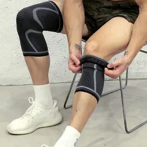 Amazon Desain Baru Dukungan Lutut Tembaga Kompresi Lutut Lengan Kain Penyangga Lutut dengan Kualitas Tinggi