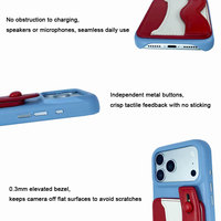 Étui multifonctionnel en cuir épissé avec fente pour cartes dissimulée, béquille pliable et protection intégrale de l'appareil photo pour iPhone 17/18 Pro Max