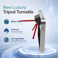 Nouveau tourniquet trépied de luxe en acier inoxydable 304, moteur sans balais, étanche IP64, infrarouge anti-écrêtlement, pour entreprise et bureau, RoHS CE