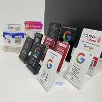Carte de robinet de table NFC Support NFC en acrylique avec code QR