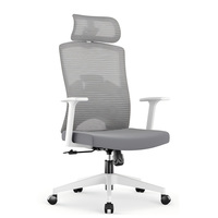 Chaise de bureau ergonomique moderne pivotante avec support lombaire en maille, ensemble de mobilier de bureau réglable, personnalisation en gros